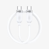 TYPE-C TO TYPE-C SUPER FAST CHARGING DATA CABLE WHITE BO-X317C-C-W