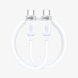 TYPE-C TO TYPE-C SUPER FAST CHARGING DATA CABLE WHITE BO-X317C-C-W