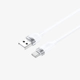 USB-A TO TYPE-C SKIN FRIENDLY LIQUID SILICONE CHARGING CABLE BO-X315C-W