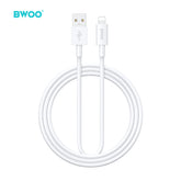 USB-A TO LIGHTNING FAST CHARGING DATA CABLE WHITE BO-X285L-WT