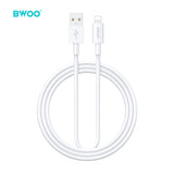 USB-A TO LIGHTNING FAST CHARGING DATA CABLE WHITE BO-X285L-WT
