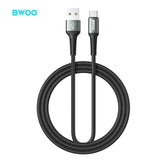 USB-A TO TYPE-C FAST CHARGING DATA CABLE 1M BLACK BO-X288C-1M-BLK