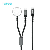 2 IN 1 APPLE WATCH CHARGER LIGHTNING AND MAGNETIC WIRELESS CHARGING BLACK BO-WL21BLK