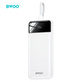 PD 22.5W THREE PORTS FOR FAST CHARGING POWER BANK 10000mAh WHITE BO-P48W