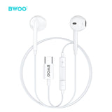 TYPE-C WIRED EARPHONE WITH MICROPHONE WHITE BO-HF175W
