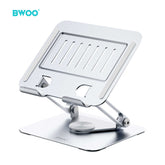 ADJUSTABLE TABLET STAND WITH 360 ROTATION BASE SILVER BO-ZJ143SLV