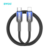 TYPE-C TO LIGHTNING FAST CHARGING DATA CABLE BLACK BO-X316C-L-BLK