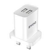 2.4A DUAL PORT UK WALL CHARGER BO-CDA124