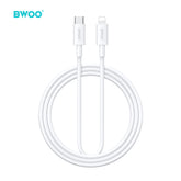 TYPE-C TO LIGHTNING FAST CHARGING DATA CABLE WHITE BO-X285CL-WT