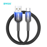 USB-A TO TYPE-C FAST CHARGING DATA CABLE BLACK BO-X316C-BLK