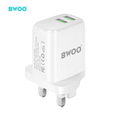 DUAL PORT CHARGING KIT WITH USB-A TO TYPE-C DATA CABLE BO-CDA62C