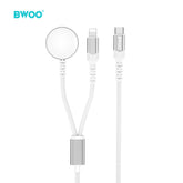 2 IN 1 APPLE WATCH CHARGER LIGHTNING AND MAGNETIC WIRELESS CHARGING WHITE BO-WL21W