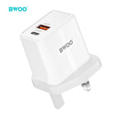 PD 20W + QC 18W DUAL PORT WALL CHARGER BO-CDA174