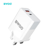 PD 20W + QC 18W DUAL PORT WALL CHARGER BO-CDA134