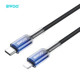 TYPE-C TO LIGHTNING FAST CHARGING DATA CABLE BLACK BO-X316C-L-BLK