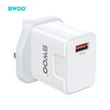 QC 3.0 FAST CHARGING UK WALL CHARGER BO-CDA164
