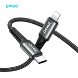 TYPE-C TO LIGHTNING FAST CHARGING DATA CABLE BLACK BO-X288C-L-1M-BLK