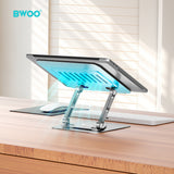 ADJUSTABLE METAL LAPTOP STAND WITH 360 ROTATION BASE GREY BO-ZJ142GRY