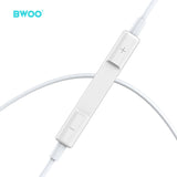 TYPE-C WIRED EARPHONE WITH MICROPHONE WHITE BO-HF175S-W