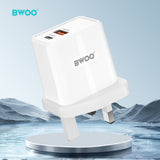 PD 20W + QC 18W DUAL PORT WALL CHARGER BO-CDA174