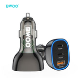 PD 25W + QC 18W 3 PORT CAR CHARGER BO-CC96