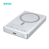 FAST CHARGER POWER BANK WITH TYPE-C/LIGHTNING CABLE SILVER BO-P76SLV