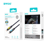 TYPE-C TO TYPE-C SKIN-FRIENDLY LIQUID SILICON CHARGING CABLE BLACK BO-X325C-C-BLK