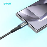 USB-A TO TYPE-C FAST CHARGING DATA CABLE 1M BLACK BO-X288C-1M-BLK