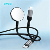 2 IN 1 APPLE WATCH CHARGER LIGHTNING AND MAGNETIC WIRELESS CHARGING BLACK BO-WL21BLK