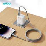 USB-A TO LIGHTNING MAGNETIC CHARGING CABLE GREY BO-X311L-GRY