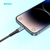 USB-A TO LIGHTNING FAST CHARGING DATA CABLE 3M BLACK BO-X288L-3M-BLK