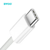 TYPE-C TO TYPE-C FAST CHARGING DATA CABLE WHITE BO-X284W