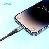 TYPE-C TO LIGHTNING FAST CHARGING DATA CABLE BLACK BO-X288C-L-1M-BLK