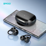 OPEN EAR CLIP-ON EARBUDS WITH ANTI-DROP DESIGN BT V5.3 BLACK BO-BW39BLK