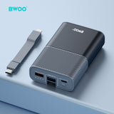 PD 30W THREE PORTS FOR FAST CHARGING POWER BANK 10000mAh GREY BO-P68GRY
