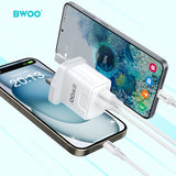PD 20W + QC 18W DUAL PORT WALL CHARGER BO-CDA162