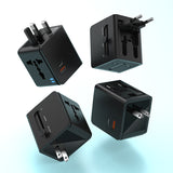 UNIVERSAL TRAVEL ADAPTER DC USB-A 3.0A + USB-C 3.1A BO-UC06