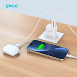 PD 20W + QC 18W DUAL PORT WALL CHARGER BO-CDA174
