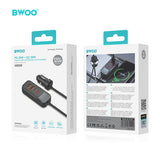 PD 30W + QC 30W FOUR-PORT EXPANSION CAR CHARGER BLACK BO-CC106