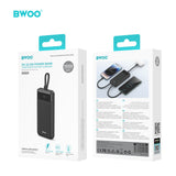 PD 22.5W THREE PORTS FOR FAST CHARGING POWER BANK 10000mAh BLACK BO-P48BLK