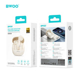 ENC NOISE REDUCTION WIRELESS EARPHONE WHITE BO-BW98W