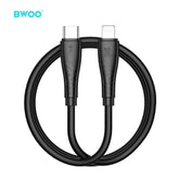 TYPE-C TO LIGHTNING FAST CHARGING DATA CABLE BLACK BLACK BO-X318C-L