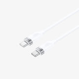 TYPE-C TO TYPE-C SUPER FAST CHARGING DATA CABLE WHITE  BO-X317C-C-W