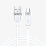 USB-A TO TYPE-C SKIN FRIENDLY LIQUID SILICONE CHARGING CABLE  BO-X315C-W
