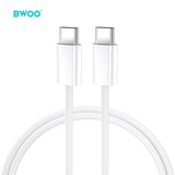 TYPE-C TO TYPE-C FAST CHARGING DATA CABLE WHITE  BO-X284W