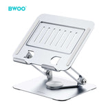ADJUSTABLE TABLET STAND WITH 360 ROTATION BASE SILVER  BO-ZJ143SLV