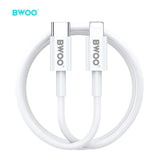 TYPE-C TO LIGHTNING CHARGING DATA CABLE WHITE  BO-X193W