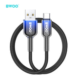 USB-A TO TYPE-C FAST CHARGING DATA CABLE BLACK  BO-X316C-BLK