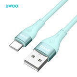 USB-A TO TYPE-C FAST CHARGING DATA CABLE BLUE  BO-X280C-BL