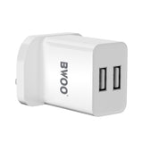 2.4A DUAL PORT UK WALL CHARGER  BO-CDA124